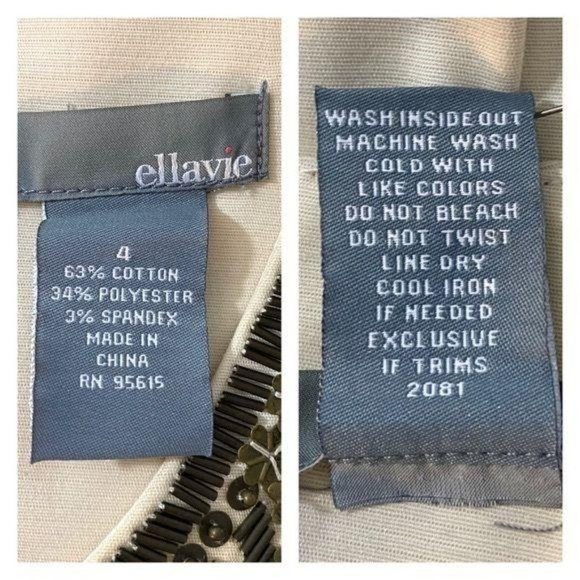 Ellavie Sleeveless Embellished Neckline Dress - Picture 10 of 10